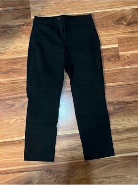 Old Navy Black Straight-Leg Chinos